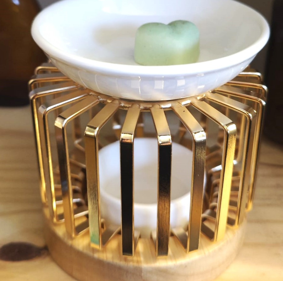 Diffuseur pour fondant parfumés métal, bois et céramique